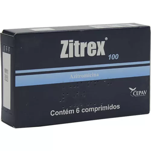 Zitrex 100 Cepav - Antibiótico Uso Veterinário - 6 Comprimidos